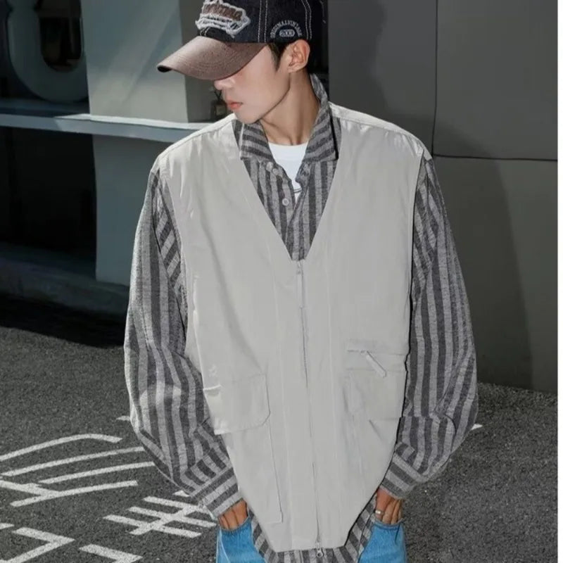 grunge street bomber, modern fit for men, oversized fit