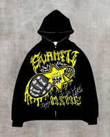 Y2K Womens Mens Hoodies Clothing Long Sleeve Pullover Zip Sweatshirt S