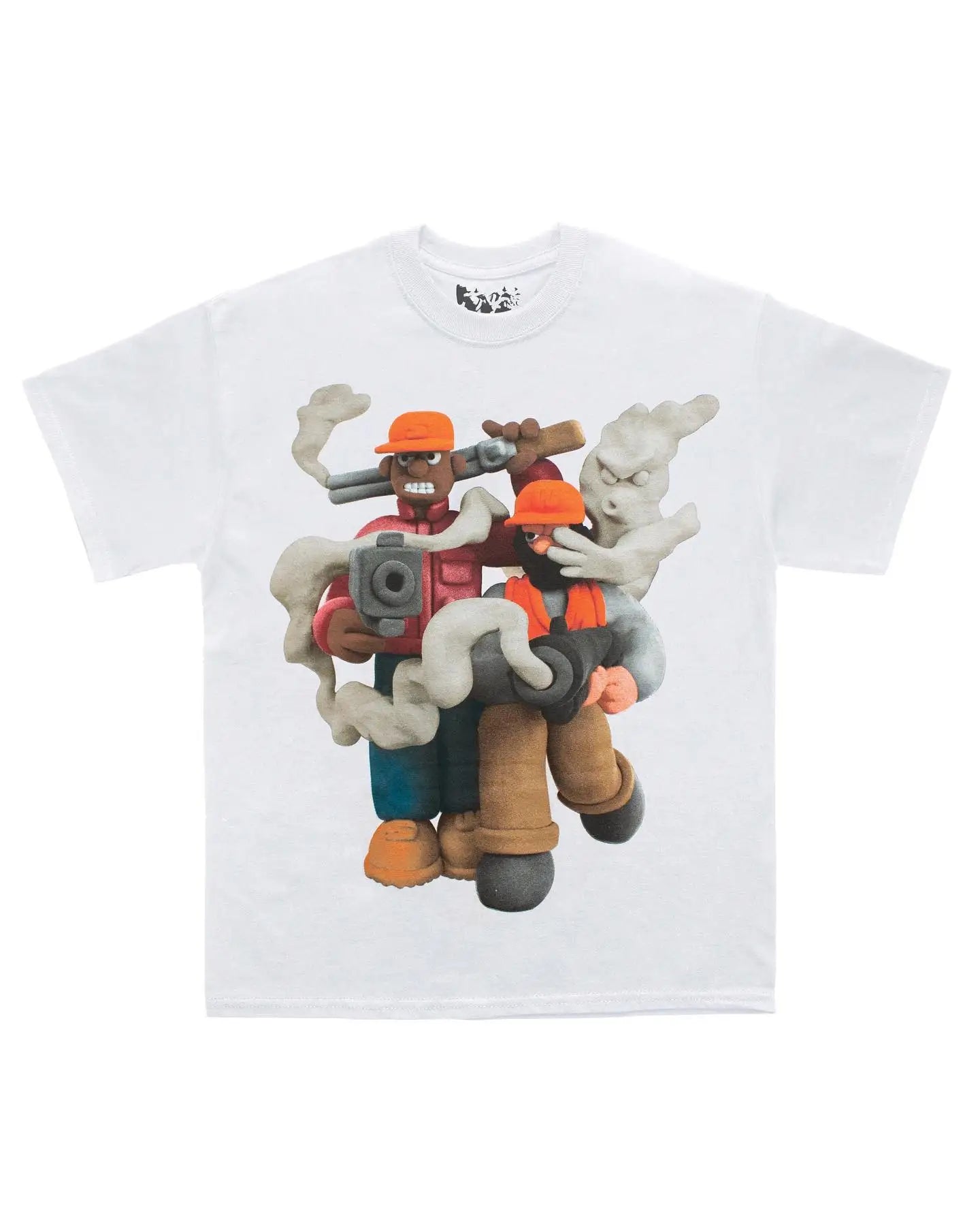 Harajuku Crying angel – 2024 New Fashion Gothic Cartoon Letters Printed Oversized Ro