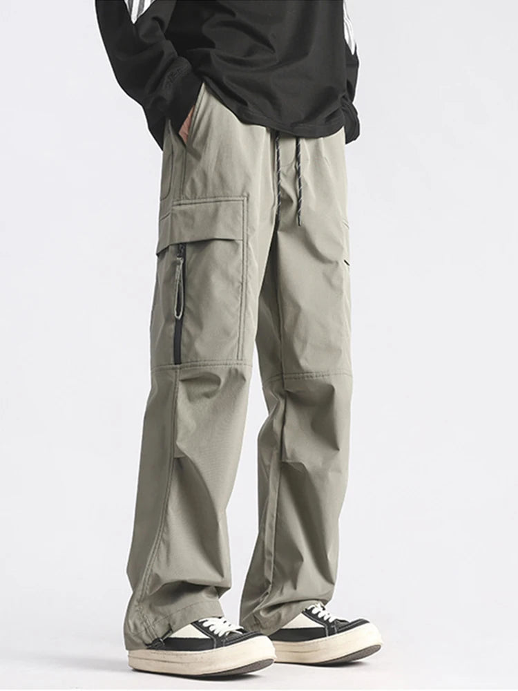 autumn mens cargo pants casual hip hop multi pocket trousers streetwear techwear sweatpants functional baggy pantalones hombre unique joggers style 227