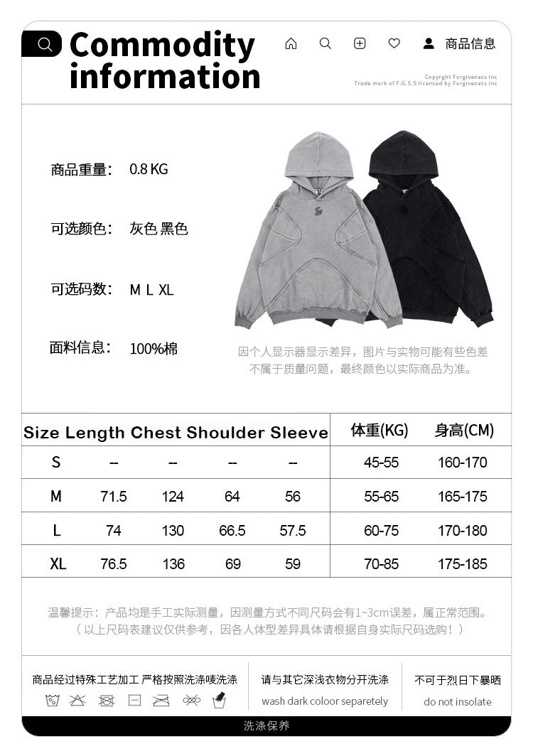 Reverse Design Process Solid Color Hoodie | Viral Graphic Hoodie Drop