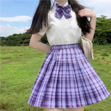 Jk Uniforms Gyaru School Uniform for Girl Student Pleated Skirt Uniform Set Women Short Sleeve Bow Tie Seifuku Japanese Style