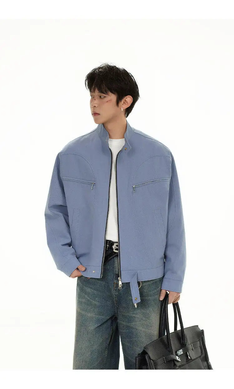 leather varsity jacket, layered style, men's streetwear fashion, trendy oversized fit, urban techwear design, modern hip hop 