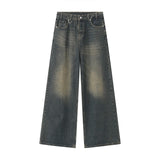 streetwear vintage y2k men s jeans black baggy trousers new wide leg denim pants hip hop harajuku distressed straight pants unique jeans style 773