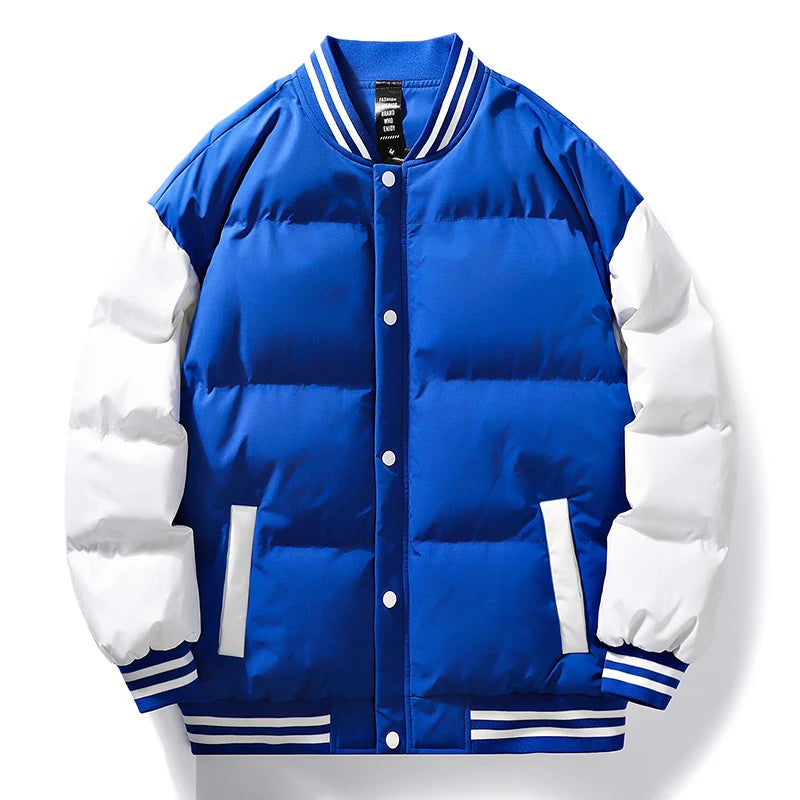 bold graphic coat, high-street look, for men, fall streetwear outfit, oversized style, layered fashion, modern aesthetic, graphic detail