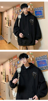 New Anime Meteorite Fall Graphic Printed Hooded Sweatshirts Hombre Hip