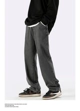 fashion loose streetwear denim basic pants unisex casual zipper jean pant hip hop trousers joggers men straight jeans traf homme unique joggers style 2406