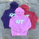 y2k goth trend letter print oversized pullover men's 2024 streetwear casual Harajuku loose versatile sweatshirt hoodie top