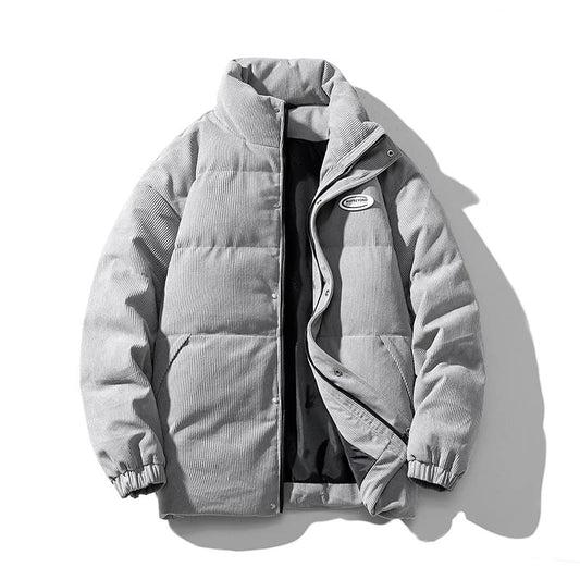 winter street style featuring winter warm parkas men oversize bubble jacket solid coat for the winter various color streetwear retro corduroy puffer jacket design – premium quality jacket for men
