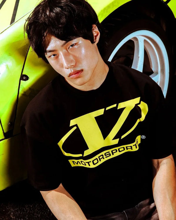 Trapwear Graphic tee – European And American New Racing Letter Printed Oversized Sh
