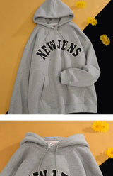 Autumn and Winter American High Street Men and Women Trendy Personalized Letter Printed Hoodie Couple Loose Retro Casual Top y2k