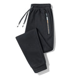 2025 autumn mens sport pants casual knitted trousers with zipper pockets solid color jogger pants male pantalon chandal hombre unique joggers style 752