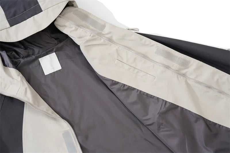 Undermycar 2023 Deconstructor Contrast Zipper Windbreaker Coat