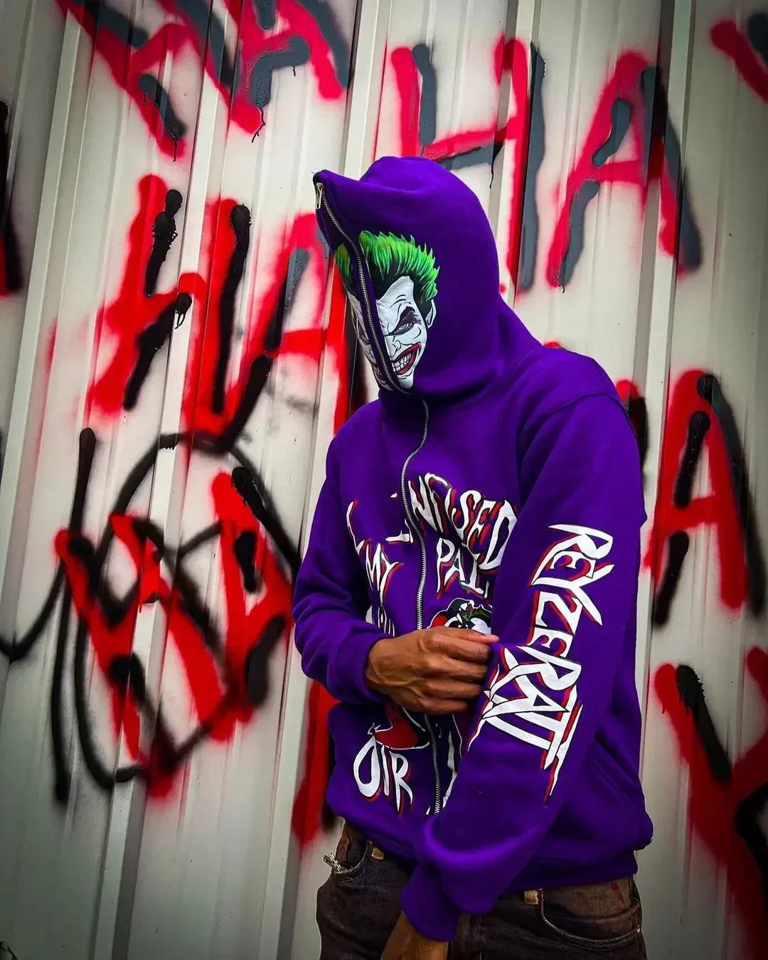 Harajuku Tracksuit Men Clown Print Hoodies Sweatshirt Clothes Men Clothes