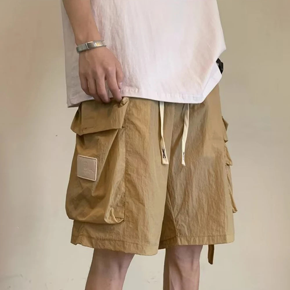 2024 mens cargo shorts multi pocket summer hot pants casual loose work shorts tactical joggers trendy sweatpants summer fashion unique joggers style 226