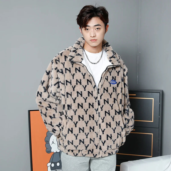 Abcvan Snaki 2023 New High Quality YN Rabbit Hair Cotton Coat Men's and Women's Coat