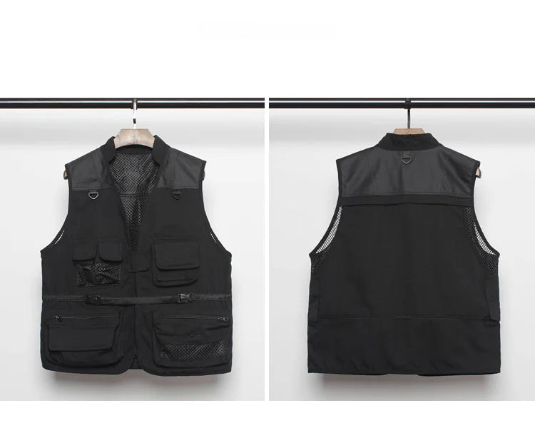 winter street style featuring hip hop loose vest sportswear men casual cargo waistcoat with pockets military jacket coat streetwear tactical vests sweatshirts design – premium quality jacket for men