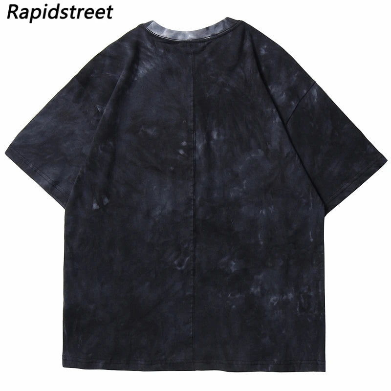 Sadcore Vintage t-shirt – 2023 Tshirt Streetwear Retro Tie Dyed House Graphic T Shirts