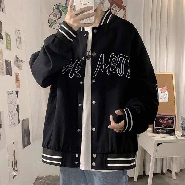 "Home Run" Unisex Men Women Streetwear Baseball Jacket Daulet Apparel