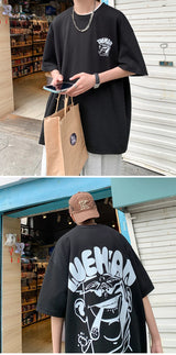 Cyberpunk Graphic tee – Harajuku Oversized High Street T Shirt Short Sleeve Man T Sh