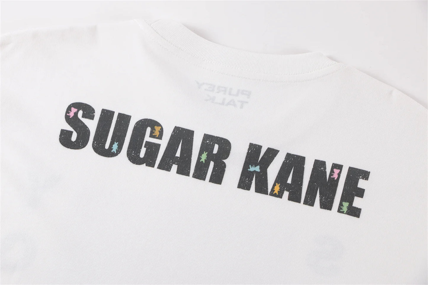 skatercore graphic tee featuring vintage summer pink rock bear cartoon distressed cotton casual t shirt tops