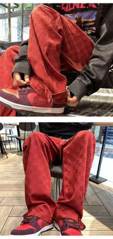 korean street ins overalls men women high street retro personality straight japanese style versatile loose y2k wide leg pants unique default style 3219