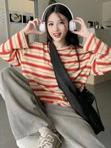 Vaporwave Graphic tee – Women Sweatshirt Long Sleeve Y2K Womens Clothing Anime Hoodi