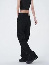 high street micro flare denim pants slim white jeans overall mens fashion casual vibe relaxed solid color washing jeans pants unique jeans style 2020