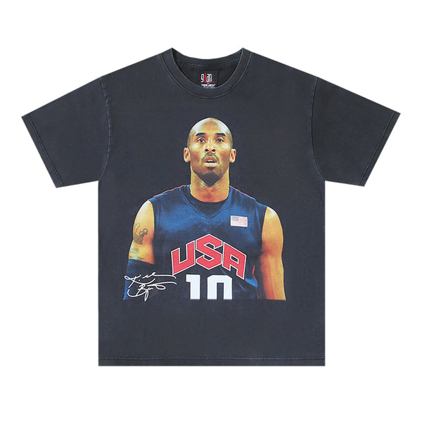 vaporwave streetwear top featuring vintage retro number 10 kobe 2008 dream team print high street hip pop tops t shirt