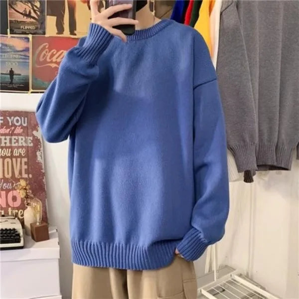 varsity graphic knit, unisex street look, trendy streetwear apparel for men and women