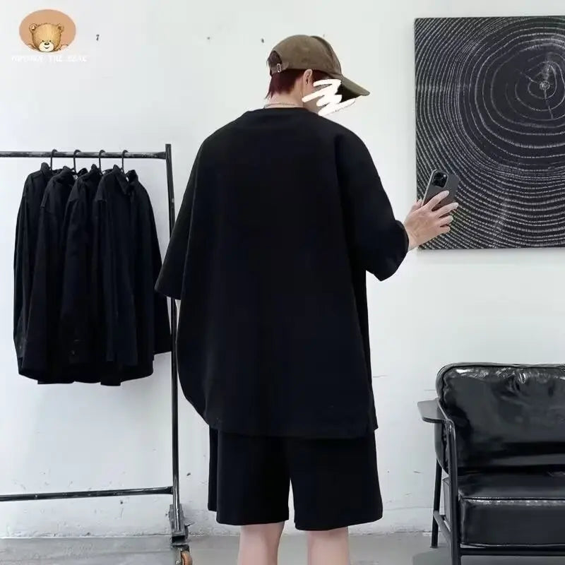 Cyberpunk Aesthetic piece – Summer Man Tracksuit Cartoon Streetwear Hip Hop Rock Casual