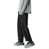 2023 autumn and winter new casual jeans men loose straight wide leg pants fashion trousers boutique clothing simple style stacked flare jeans