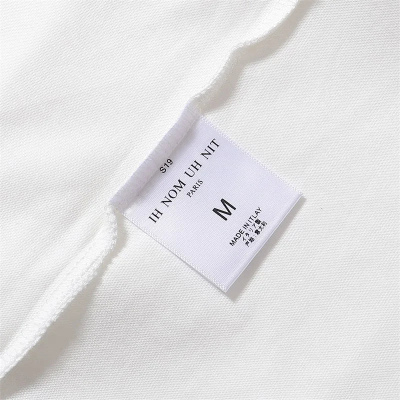 Glitchcore Fashion – High Quality Ih Nom Uh Nit T Shirt Masked Men Letter Printin – Urban Streetwear for Men & Women