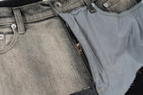 ro style ribbons patchwork gradient stacked wax pants unisex straight streetwear baggy y2k flare jeans oversized loose cargos 2 unique cargo style 671