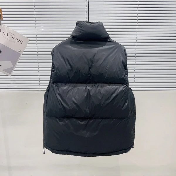 2023 Winter Men's Thickened Down Vest With Vertical Collar Down Jacket Vest