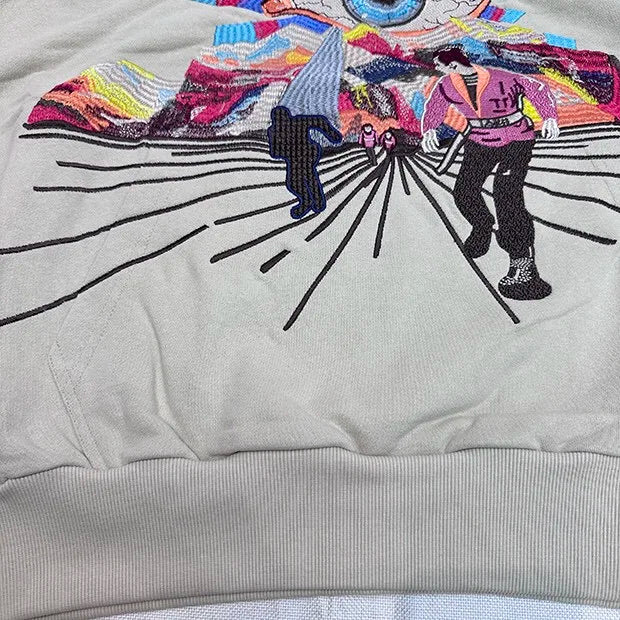 Urban flex hoodie with classic rap culture artwork