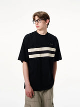 American summer street fashion men and women personalized letter print round neck short sleeved couple Harajuku loose casual top