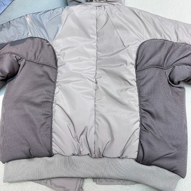 Brand New 2023 Mens Ninja Functional Dual Zipper Parkas Windproof Hooded Jacket Puffers Pockets Outdoor Work Coats Thicken #633