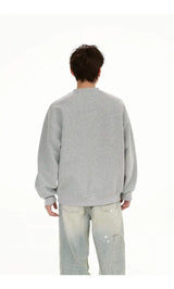 Zipper Pullover Sweatshirt Men Women Streetwear Fashion Loose Casual B