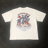 Harajuku Aesthetic piece – Frog Drift American Style Streetwear Rose Graphics Printed C