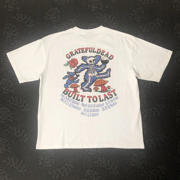 Harajuku Aesthetic piece – Frog Drift American Style Streetwear Rose Graphics Printed C
