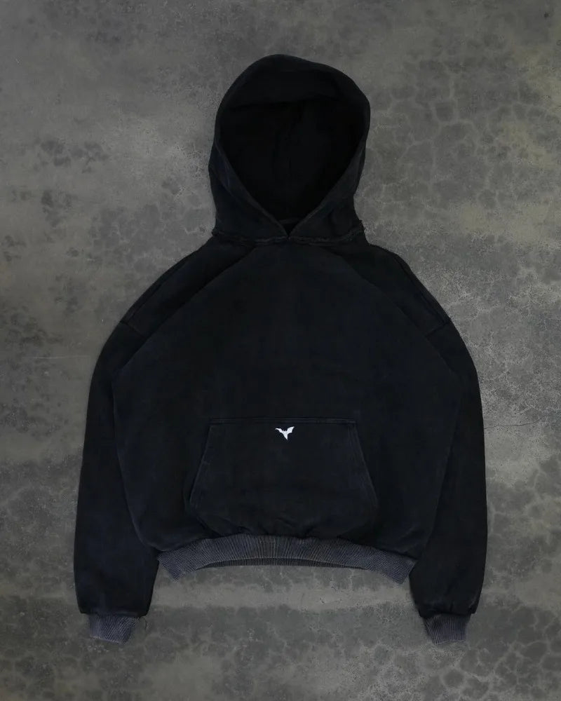 European And American New Dark Style Printed Oversized Hoodie Men Y2K