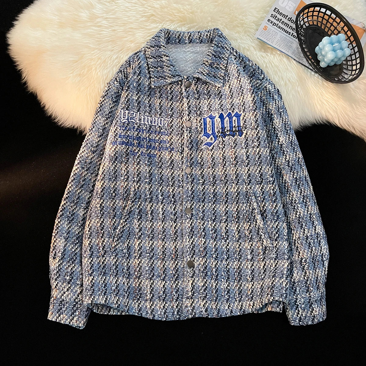 oversized high streetwear fit style everyday material urban premium style essential design unisex 9f92e0 quality - hip fashion graphic print casual wear hop american-retro-plaid-jacket-korean-trend-couple-jackets-embroidery-design-unisex-outerwear-loose-plus-size-mens-coat image streetwear design ID 79fef