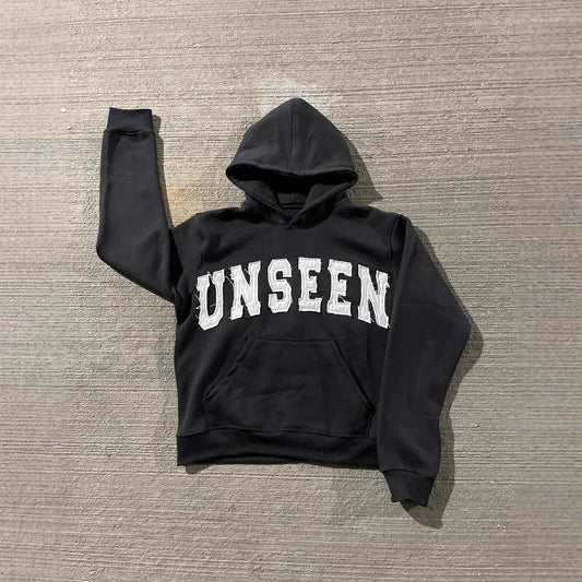 Y2k Round Neck Long Sleeved Hoodie Streetwear Oversized Hip-Hop Vintage Punk Embroidery Sweatshirt