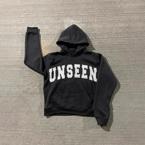 Y2k Round Neck Long Sleeved Hoodie Streetwear Oversized Hip-Hop Vintage Punk Embroidery Sweatshirt