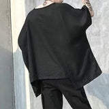 Sadcore Vintage print – Mens T Shirt Irregular Bat Sleeve Cape T Shirt Fashion Perso