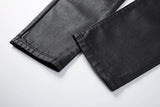 harajuku black jeans mens vibe waxed casual trousers straight pockets oversized pencil pants loose hip hop mens pants unique jeans style 4469