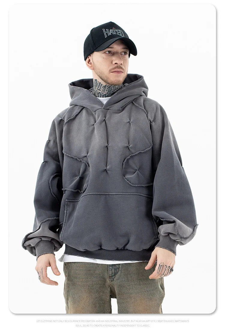Old-school rap culture hoodie with vintage mixtape art