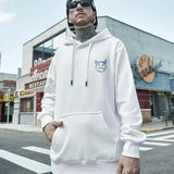 Breakout Cattle Harajuku Prints Mens Pullover Hoodies Casual Loose Sweatshirt
