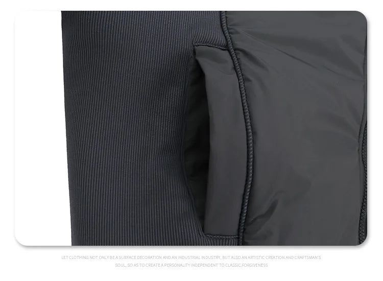Brand New 2023 Mens Ninja Functional Dual Zipper Parkas Windproof Hooded Jacket Puffers Pockets Outdoor Work Coats Thicken #633